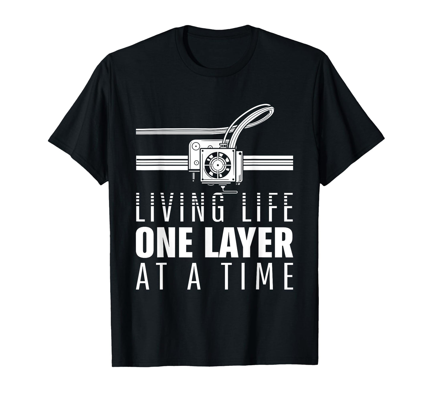 Funny 3D Print Printer Geeks Filament Printing Machine Lover T-Shirt