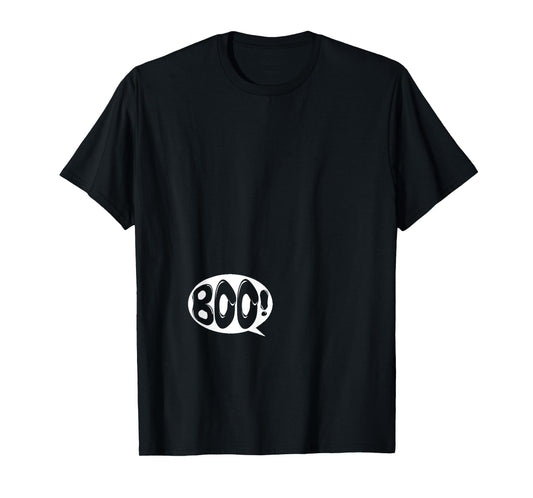 Baby Says Boo! Hilarious Halloween Pregnant Woman Tee T-Shirt