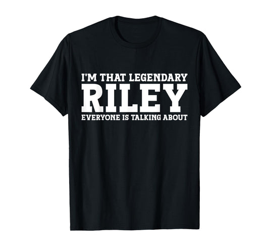 Riley Surname Funny Team Family Last Name Riley T-Shirt