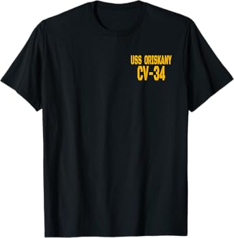 USS Oriskany CV-34 Aircraft Carrier Veterans Day Front&Back T-Shirt