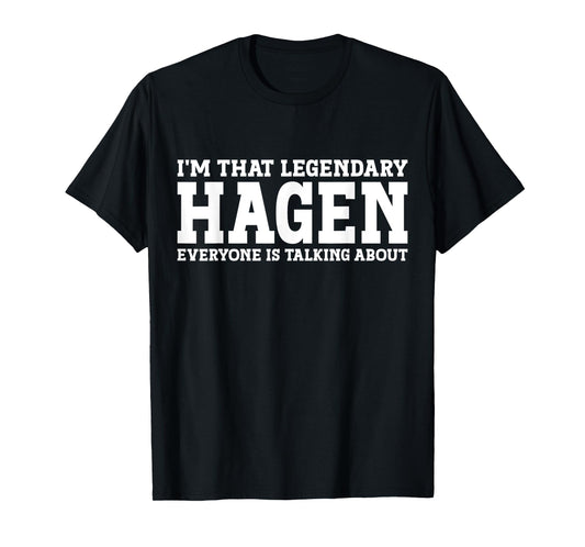 Hagen Personal Name First Name Funny Hagen T-Shirt