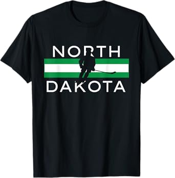 North Dakota Ice Hockey Player Forward Coach Team State Gift T-Shirt