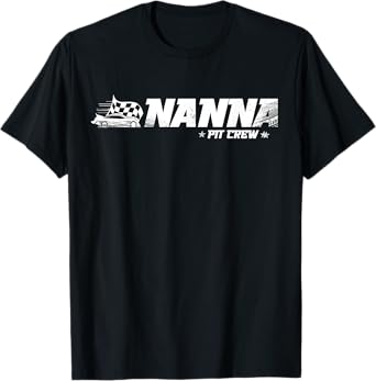 Nanna Pit Crew Race Car Birthday Family Racing T-Shirt