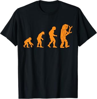 Funny Nerdy Robot Evolution Computer Robotics Geek Gift T-Shirt
