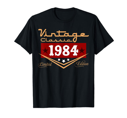 Vintage 41th Birthday Decorations Vintage 1984 41 Years Old T-Shirt