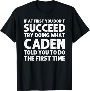 CADEN Gift Name Personalized Birthday Funny Christmas Joke T-Shirt