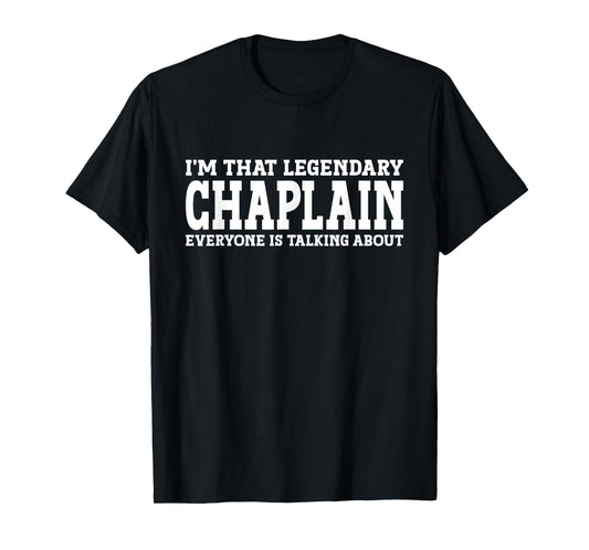 Chaplain Job Title Employee Funny Worker Profession Chaplain T-Shirt