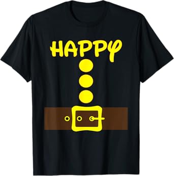 Dwarf Easy Halloween Men Women Kids Group Costume Matching T-Shirt