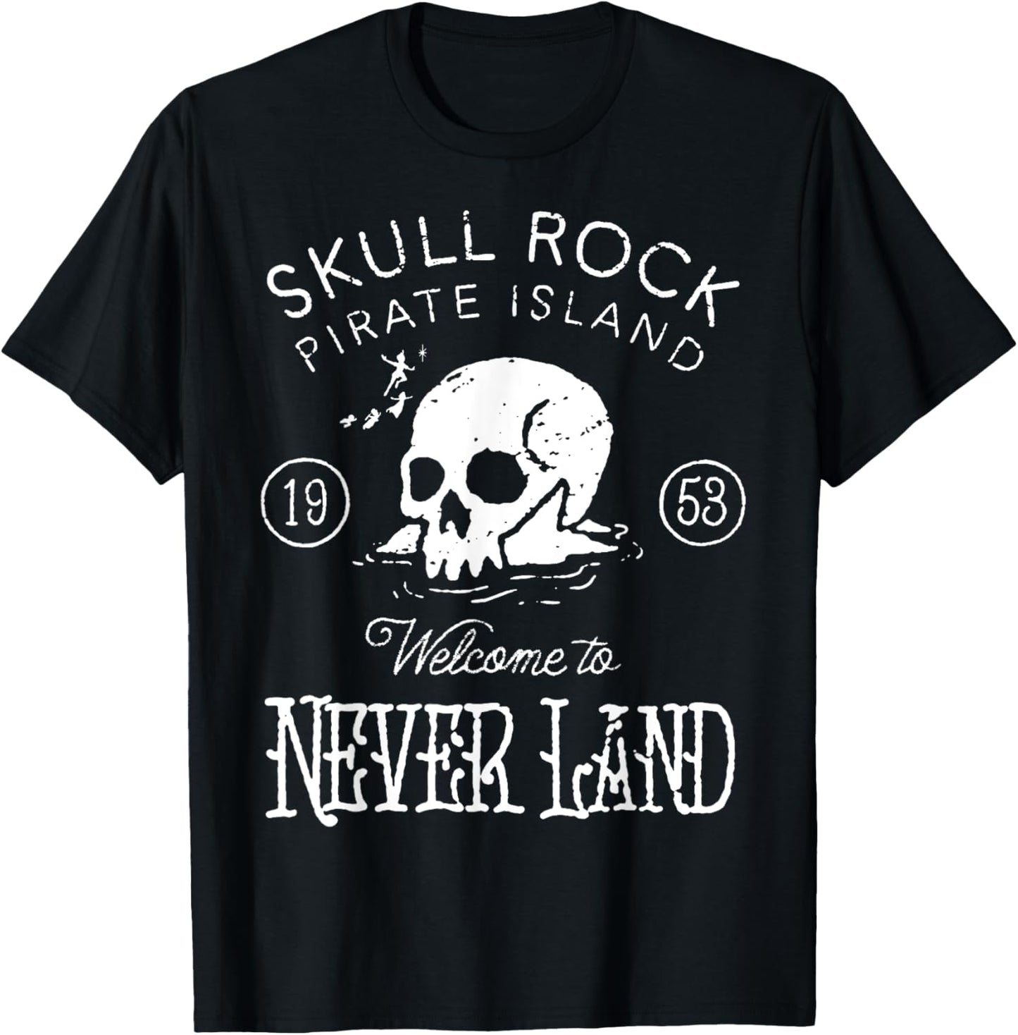 Disney Peter Pan Skull Rock Vintage Poster T-Shirt