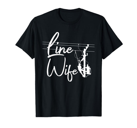 Cool Lineman Wife For Women Girls Electrician Linemen Fiance T-Shirt