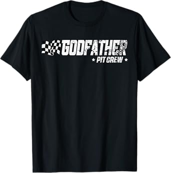 Godfather Pit Crew Race Car Birthday Family Racing T-Shirt