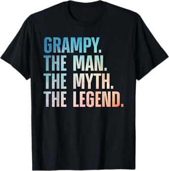 Grampy Design For Grandpa Grandfather From Grandkids Grampy T-Shirt