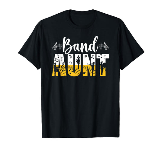 Band Aunt Appreciation Marching Band Auntie T-Shirt