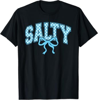 Salty Coquette Bow Summer Vacation Hawaii Beach Family Funny T-Shirt