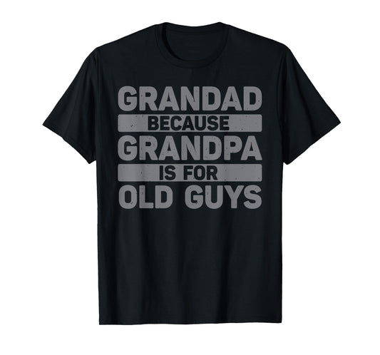 Grandad Art For Grandpa From Grandkids Father's Day Grandad T-Shirt