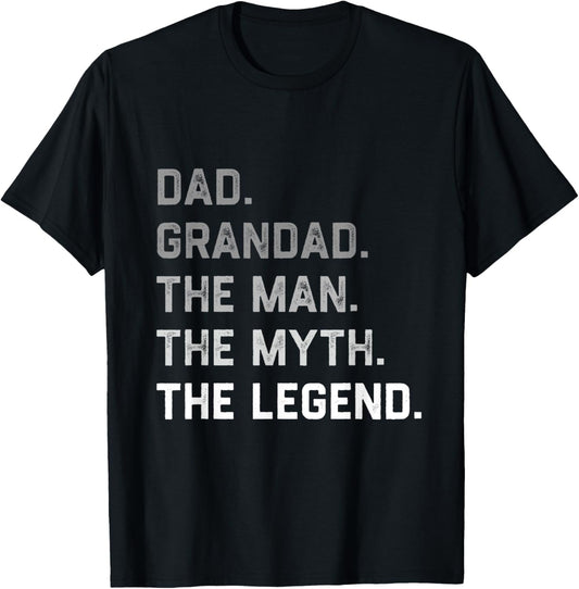 Dad Grandad the Man the Myth Legend Father’s Day Christmas T-Shirt