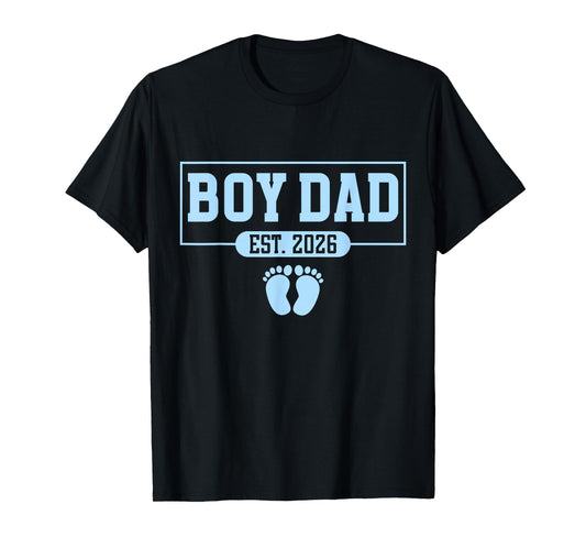 Men boy Dad Est 2026 Newborn Daddy Father Baby boy Son T-Shirt