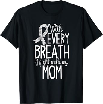 Mom Lung Cancer Awareness T Shirt Women Men Kids T-Shirt