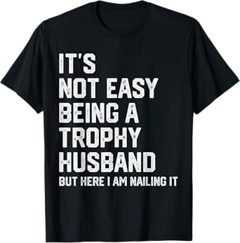 Funny Husband Wife Marriage Anniversary Tee - Men's Vintage Humorous Modern T-Shirt - Black - Small - Short Sleeve