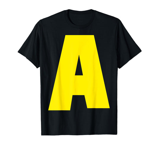 "A" Letter Chipmunk Group Matching Funny Halloween Letter A T-Shirt