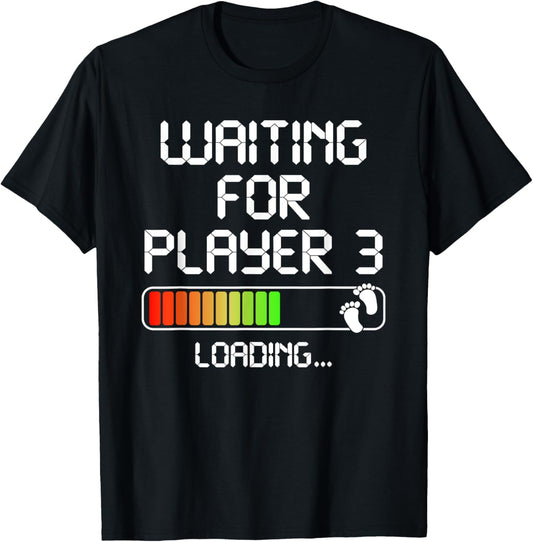 Expectant Dad To Be Gamer Pregnancy Announcement Player 3 T-Shirt