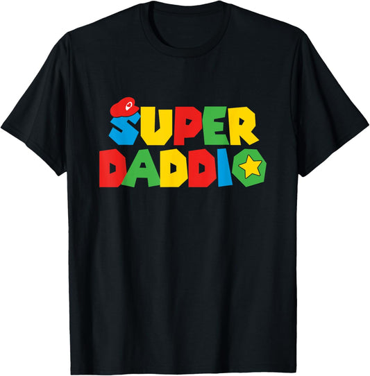 Super Gamer Dad Unleashed Celebrating Fatherly Powers T-Shirt