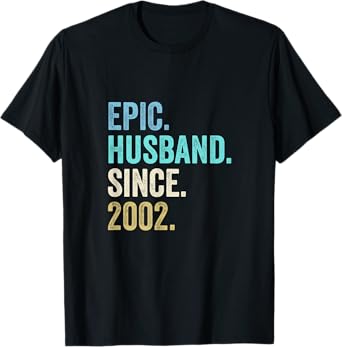 Epic Husband Since 2002 | 23rd wedding anniversary 23 years T-Shirt