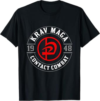 Old School Krav Maga Hebrew Symbol Logo T-Shirt Women & Men T-Shirt