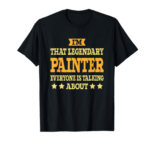 Painter Job Title Employee Funny Worker Profession Painter T-Shirt