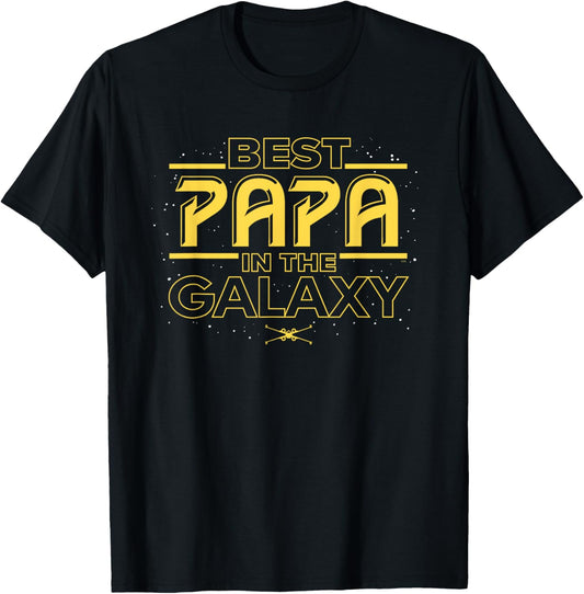 Star Wars Best Papa in the Galaxy Birthday Father’s Day T-Shirt