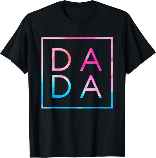 Unisex-Adults Men's Black Small Classic Tie-Dye Father's Day T-Shirt