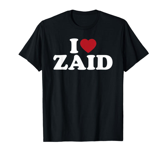 I Love Zaid, I Heart Zaid Red Heart T-Shirt