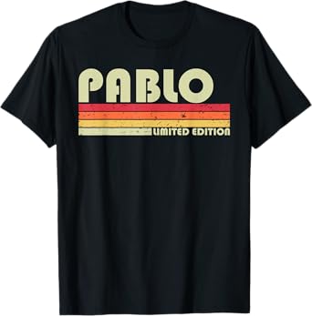 PABLO Gift Name Personalized Funny Retro Vintage Birthday T-Shirt