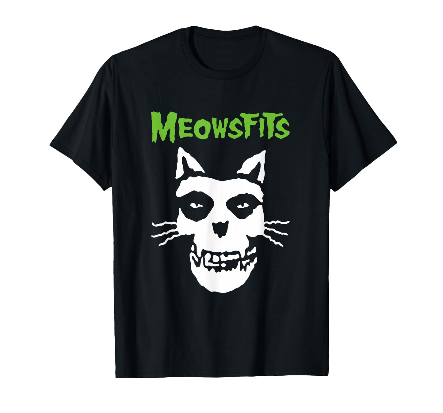 Meowsfits Cats Kittens Meow Funny Parody Band for Cat Lover Men Women Girls Kids T-Shirt