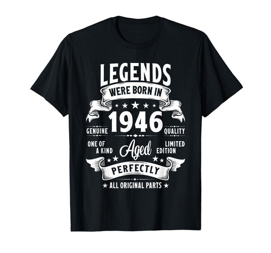 Vintage 1946 79 Year Old Gifts For Men Women 79th Birthday T-Shirt