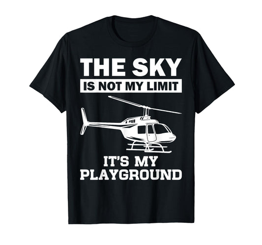 Cool Love Airplane Hanger Adventure Themed Designs Funny Helicopter Pilot Gift For Men Women Chopper Lovers T-Shirt Black Small