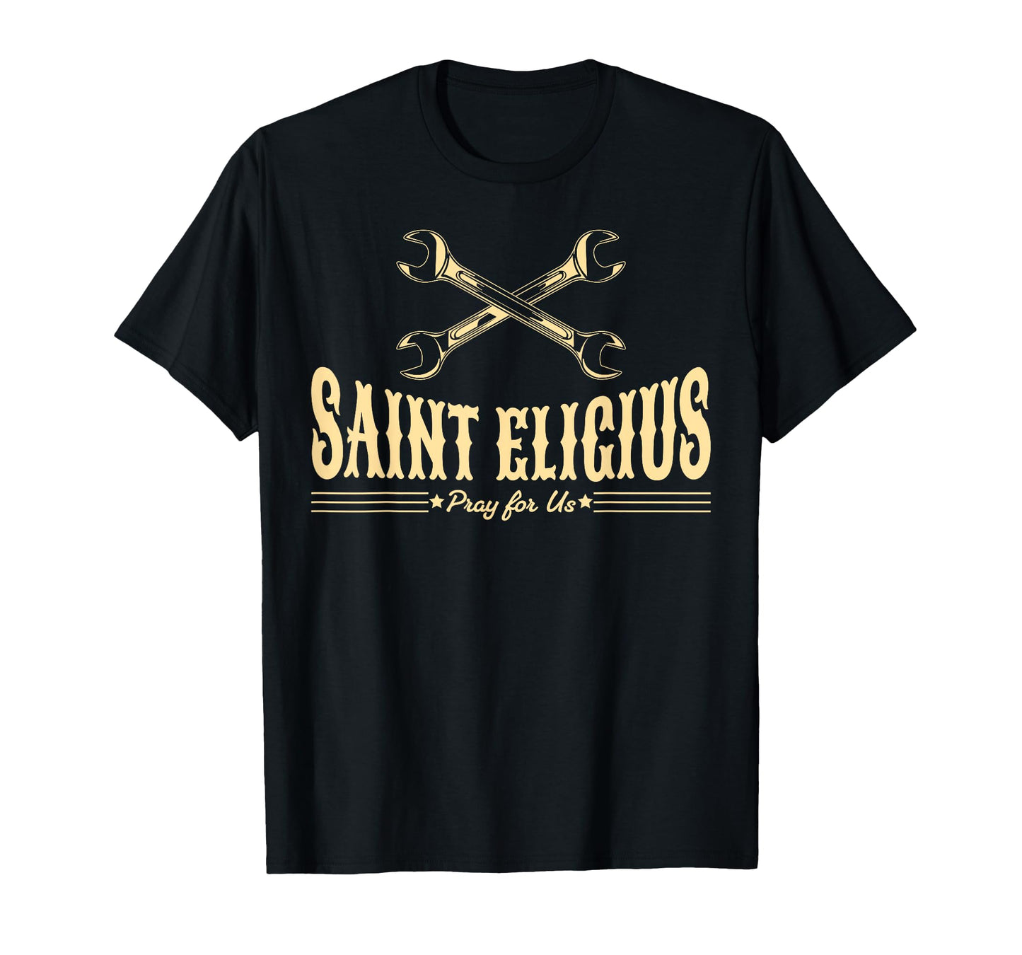St Eligius Catholic Patron Saint of Mechanics Car Wrenches T-Shirt