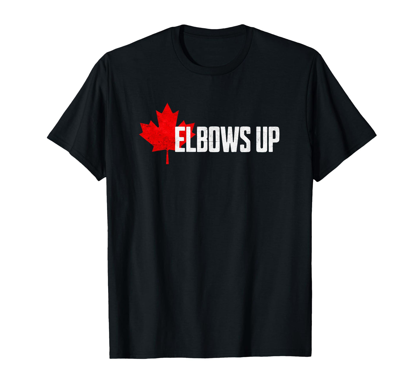 Elbows Up Canada Political Protest Proud Canadian Hockey T-Shirt
