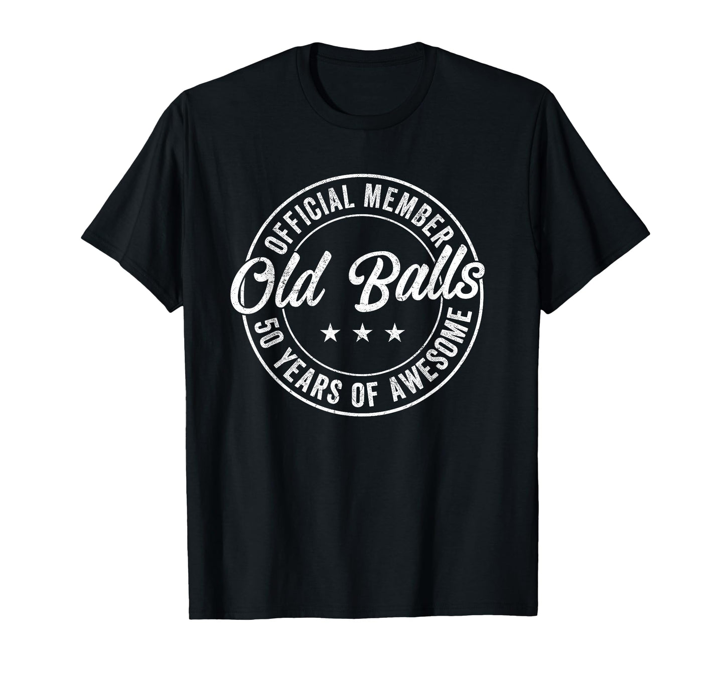 Vintage 50th Birthday Old Balls Club 1974 50 Years T-Shirt