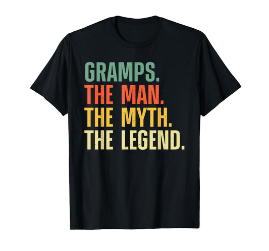 Gramps Design For Grandpa Grandfather From Grandkids Gramps T-Shirt