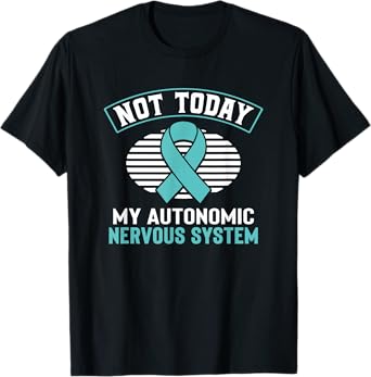 Dysautonomia Awareness Autonomic Turquoise Ribbon Pots T-Shirt