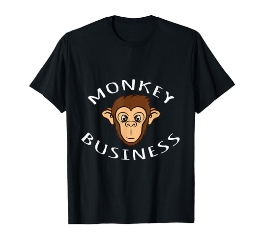Clever Business Monkey Design T-Shirt