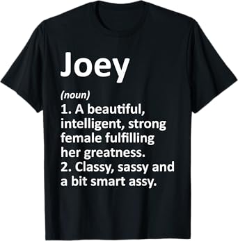 JOEY Definition Personalized Name Funny Christmas Gift T-Shirt