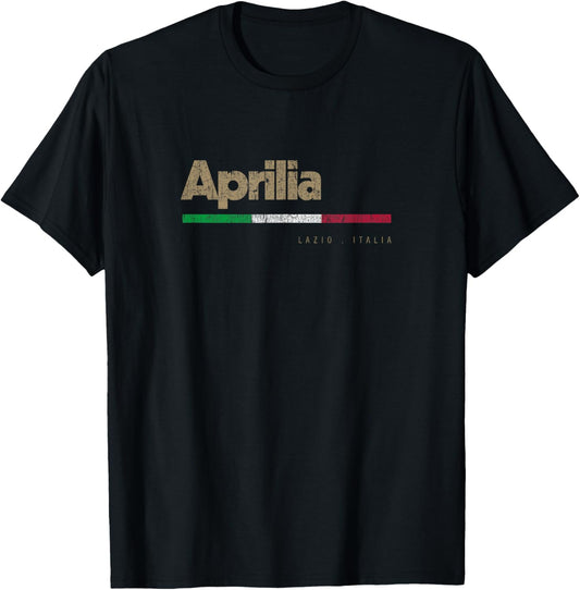 Aprilia Italian City Retro Flag Italy T-Shirt