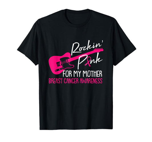 For My Mother Breast Cancer Awareness Pink Ribbon Warrior T-Shirt