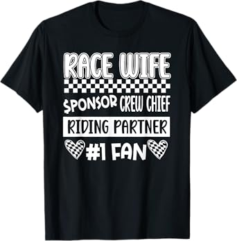 Race Wife Definition Racing Wife Of A Racer Wife T-Shirt
