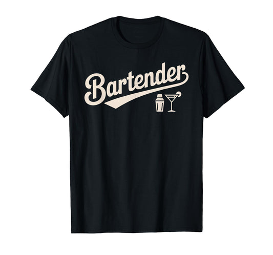 Bartender Art for Men Women Barkeeper Pub Tapster Bartender T-Shirt