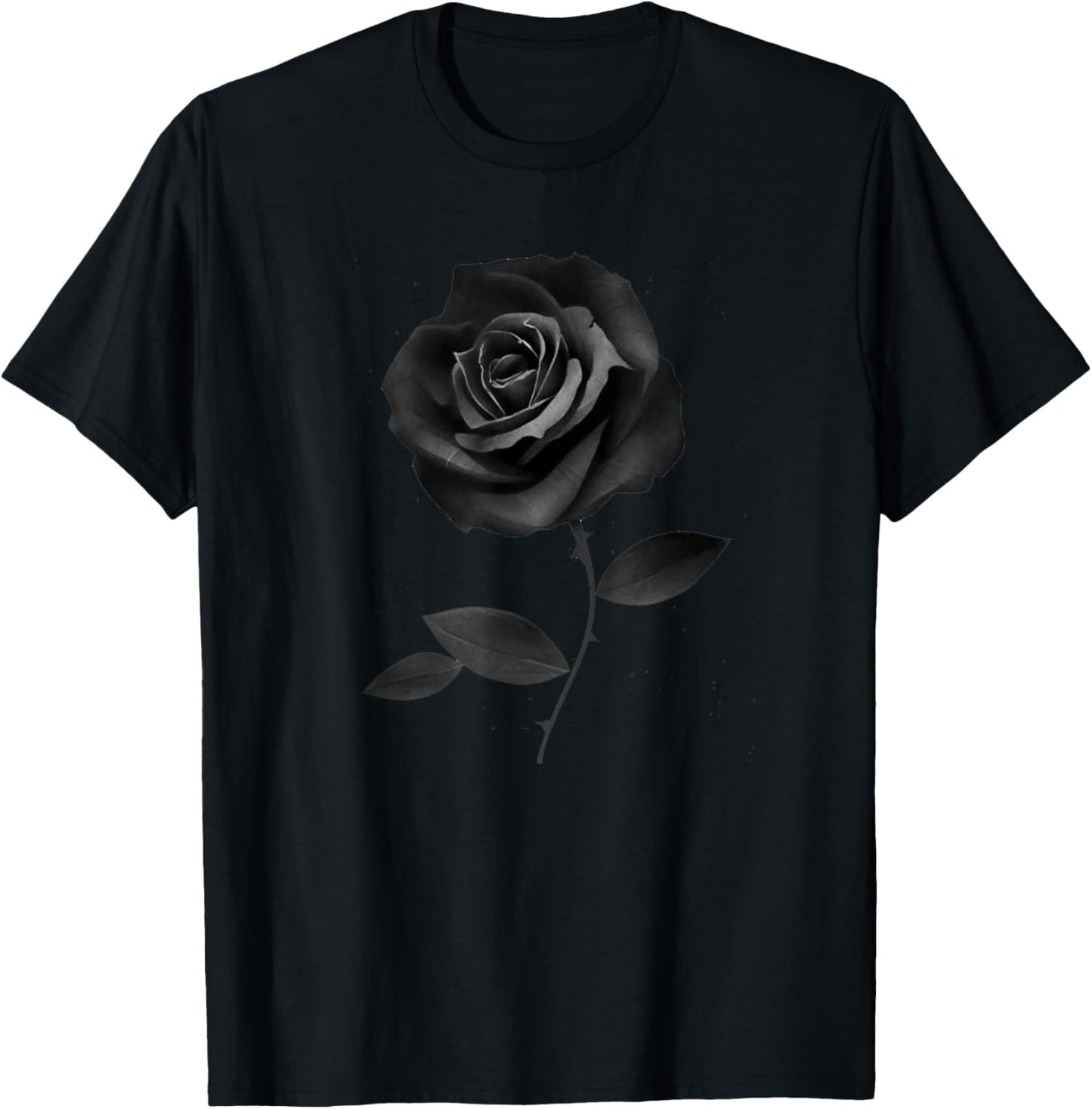 Beautiful Black Rose Flower T-Shirt T-Shirt