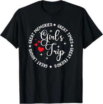 Girls Trip 2025 Women Weekend Vacation Matching T-Shirt