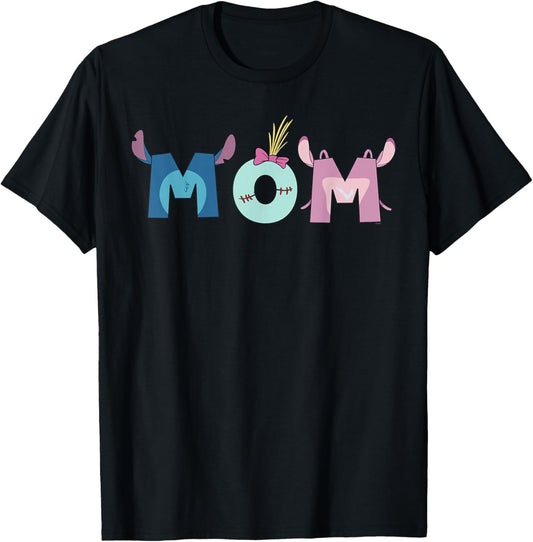 Disney Lilo & Stitch "Mom" Mother's Day Birthday Family Trip T-Shirt